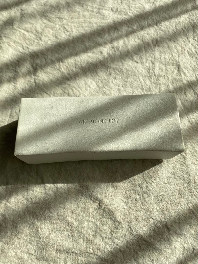 blanc クリアベージュ ラウンド型 サングラス