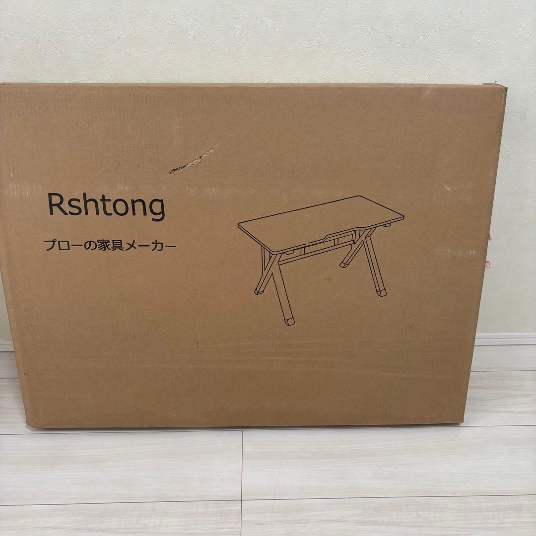 ゲーミングデスク パソコンデスク 幅80cm×奥行60cm カーボンファイバー製