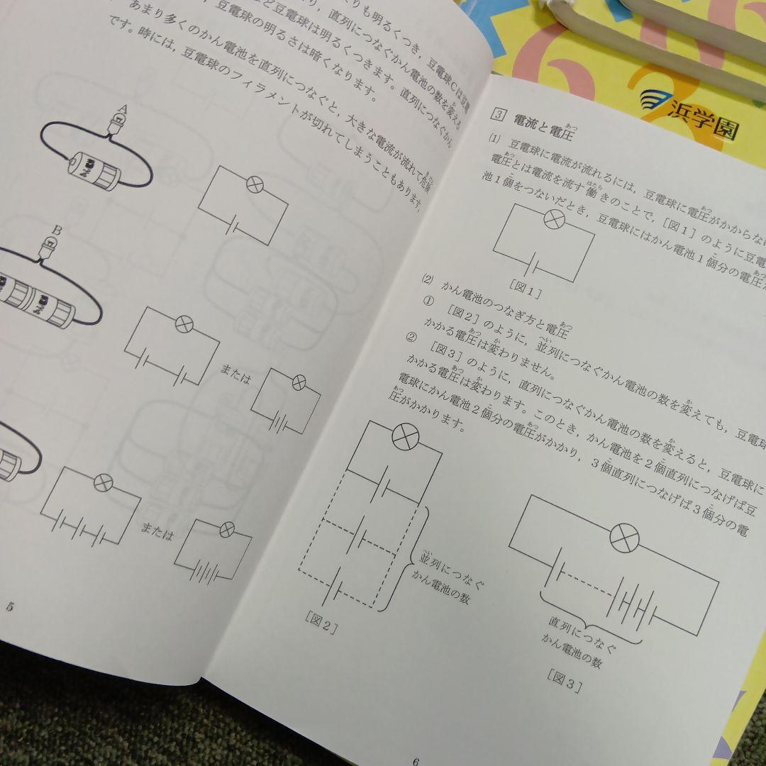 浜学園　小4　国語/算数/理科テキスト　2022年使用　 中古