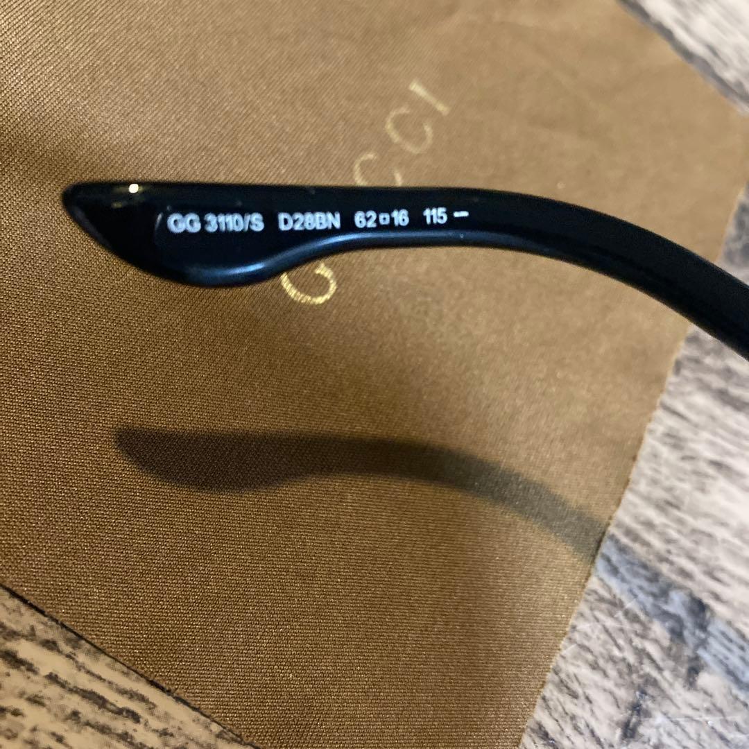 GUCCI サングラス★インターロッキングGG3110 黒ブラック、美品