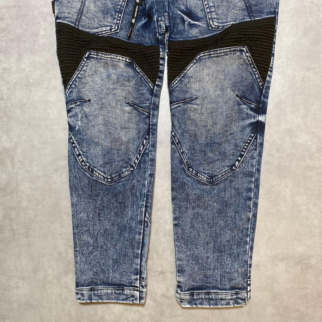 archive Y2K 00s BLUEB テーパードデニムパンツ ギミックXL