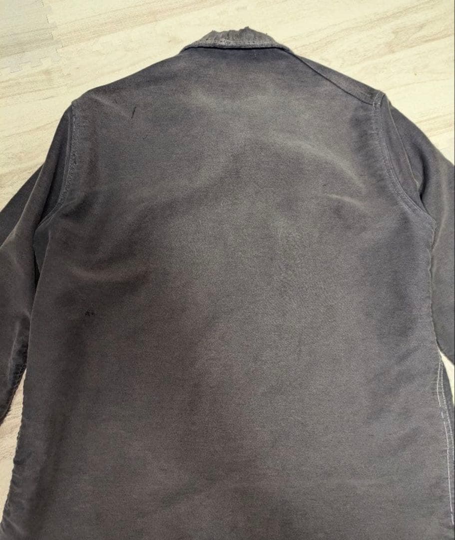 50s 極上フェード雰囲気抜群　ブラックモールスキンジャケット