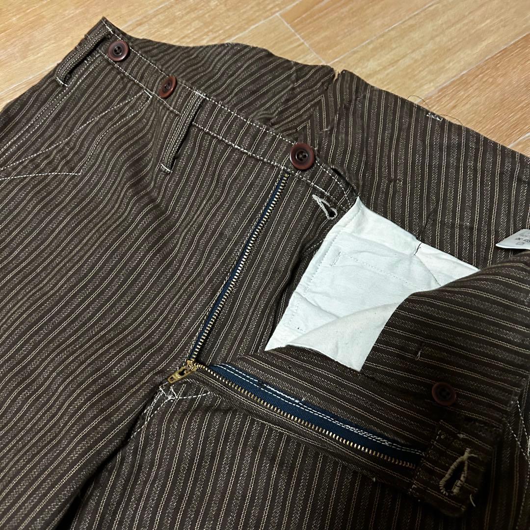 美品 ADJUSTABLE COSTUME 3P コットンストライプ セット