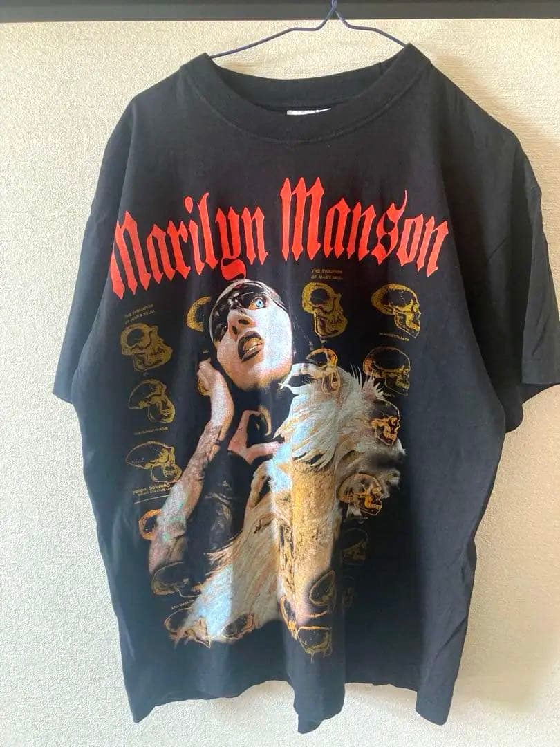 マリリンマンソンMarilyn Manson ユーロブート Tシャツ Lサイズ