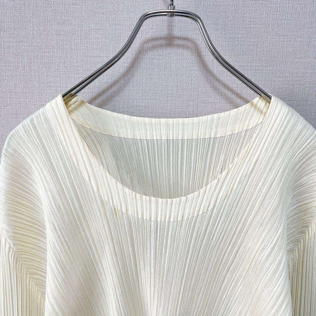 美品 PLEATS PLEASE プリーツプリーズ カットソー