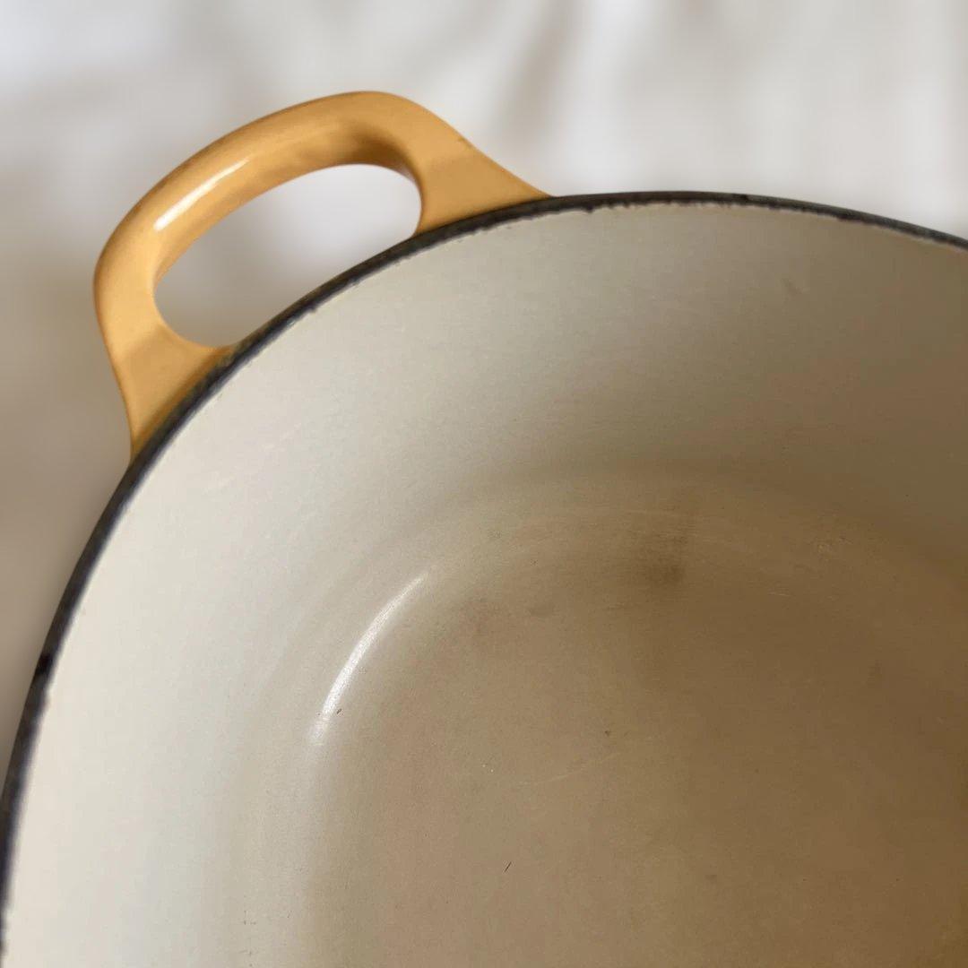 『ル・クルーゼ』オーバル Le Creuset イエロー　両手鍋 27cm