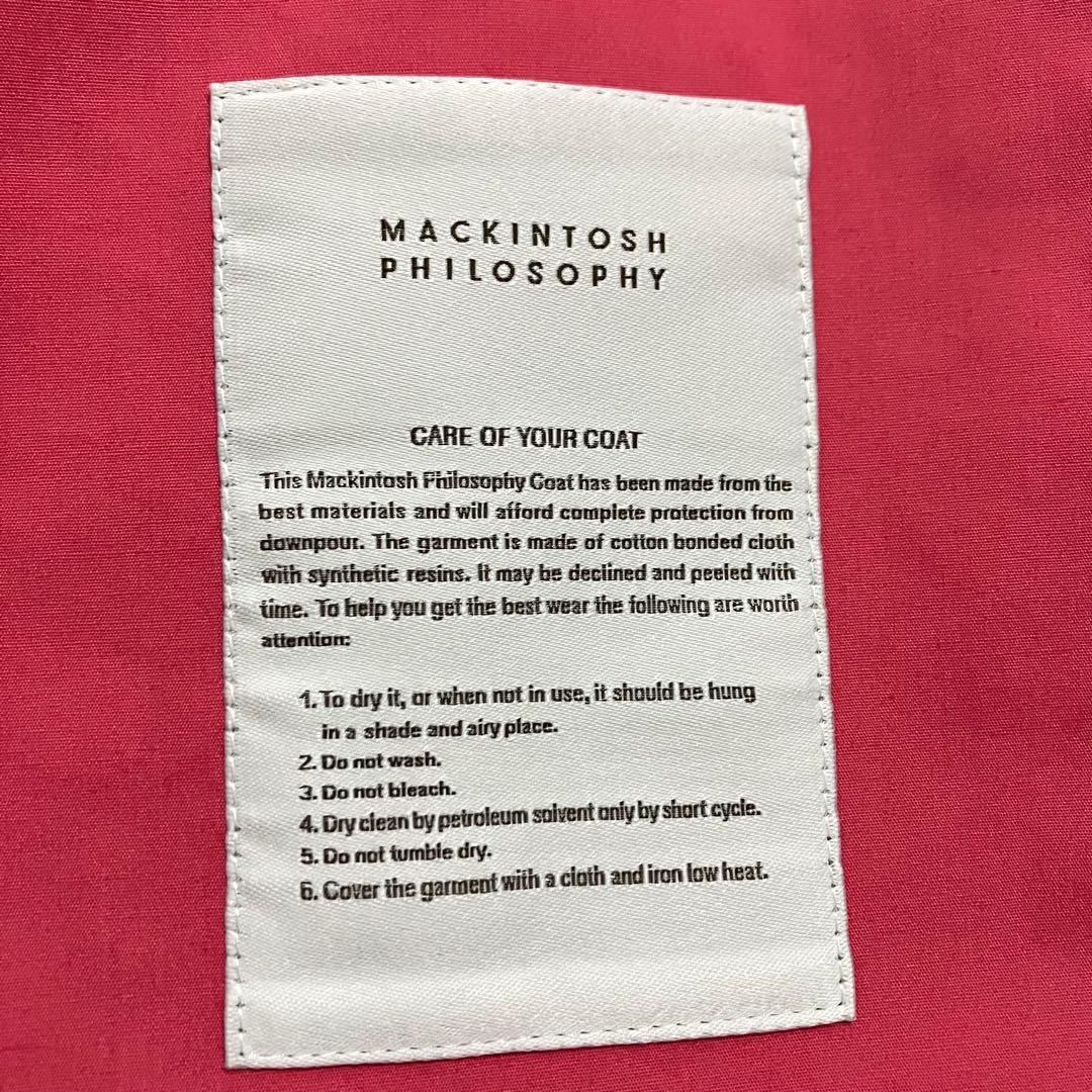 MACKINTOSH PHILOSOPHY　ピンク　トレンチコート　38