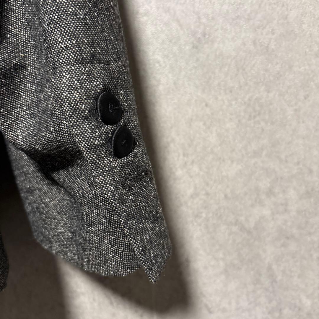 ZARA コントラストテクスチャーダブルブレストブレザー EU50