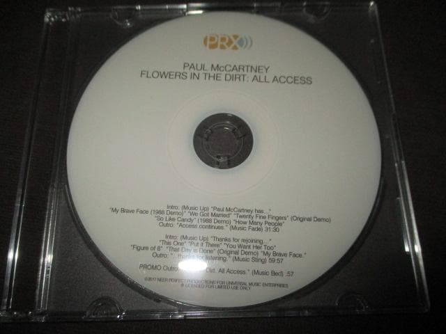 洋楽 Paul McCartney Flowers in the Dirt CD