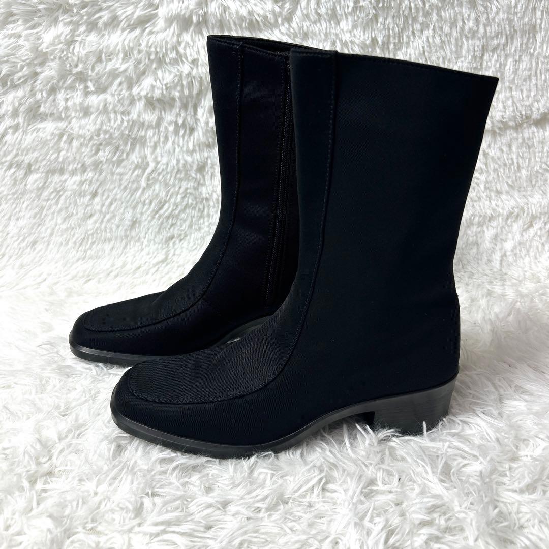 【極美品】TOP DRY GORE-TEX ミドル丈ブーツ ブラック 24cm