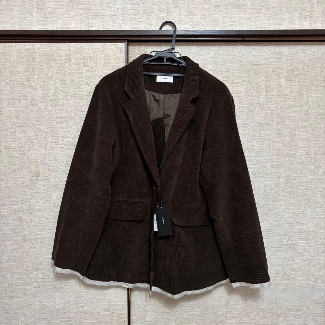Kastane コーデュロイオーバージャケット　ブラウン