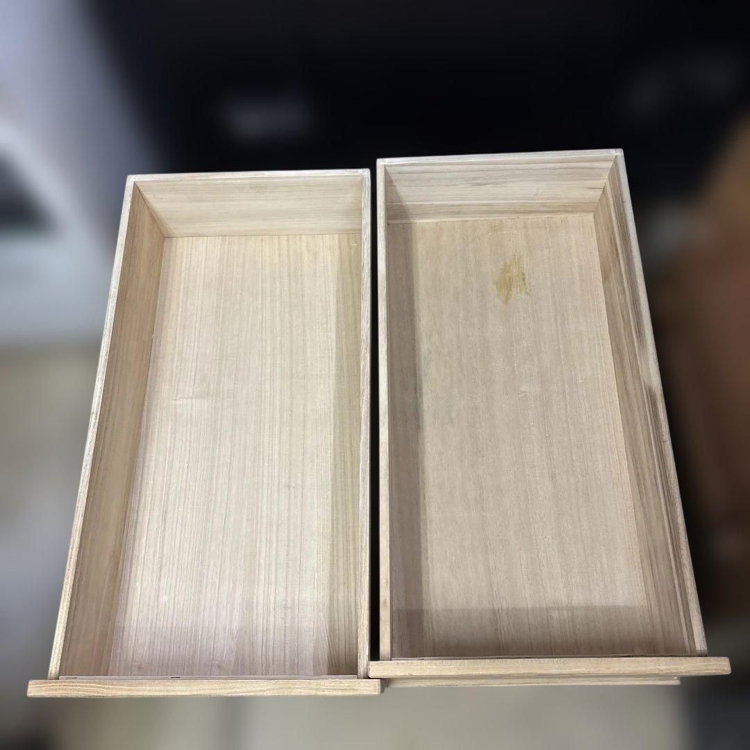 ひでぴー　総桐　桐箪笥　着物　桐衣装ケース　押入れケース　2個セット