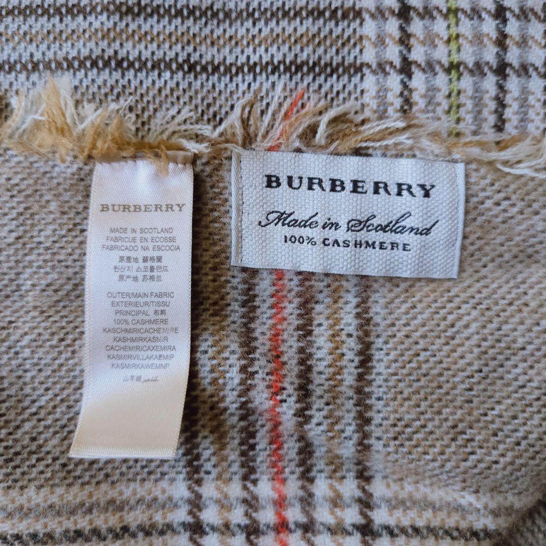 BURBERRY　②チェック柄　カシミヤマフラー　ストール　ショール　男女兼用