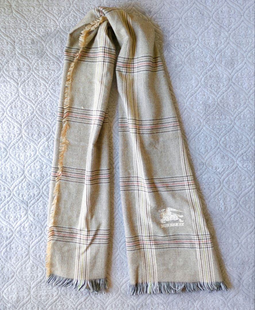 BURBERRY　②チェック柄　カシミヤマフラー　ストール　ショール　男女兼用