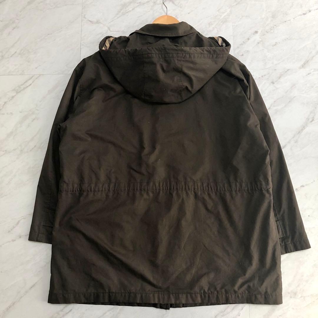 【希少 美品】バーバリー モッズコート ノバチェック　2way 金ボタン L