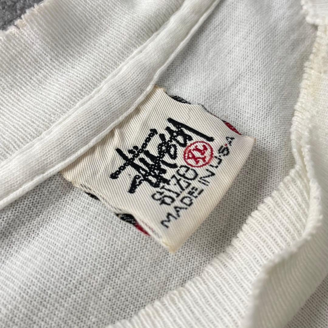 トップス 80-90's usa Stussy sports tee white xl