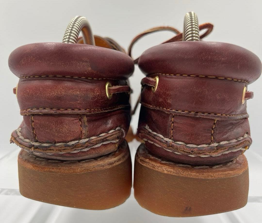 Timberland バーガンディ　モカシン25cm デッキシューズ3eye