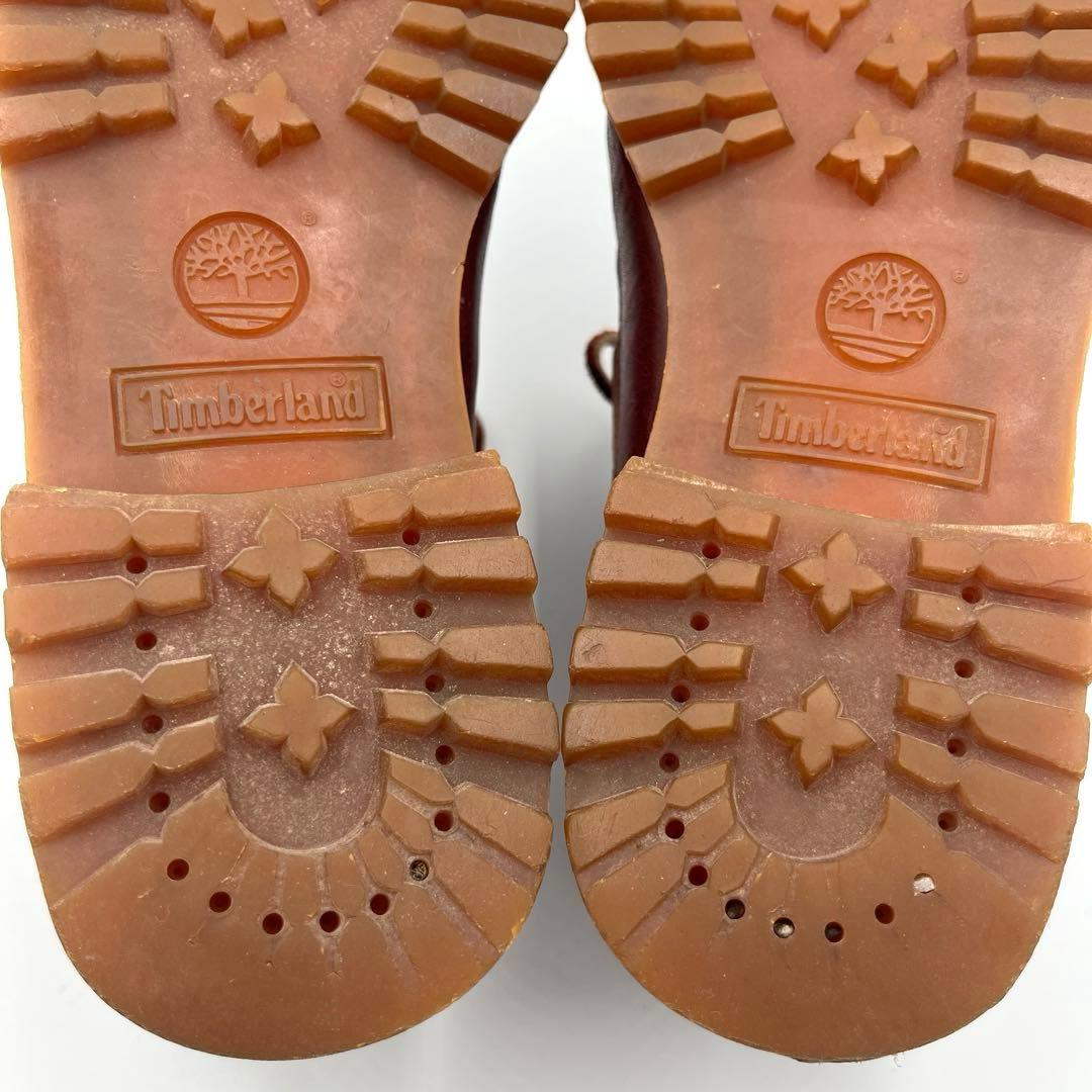 Timberland バーガンディ　モカシン25cm デッキシューズ3eye