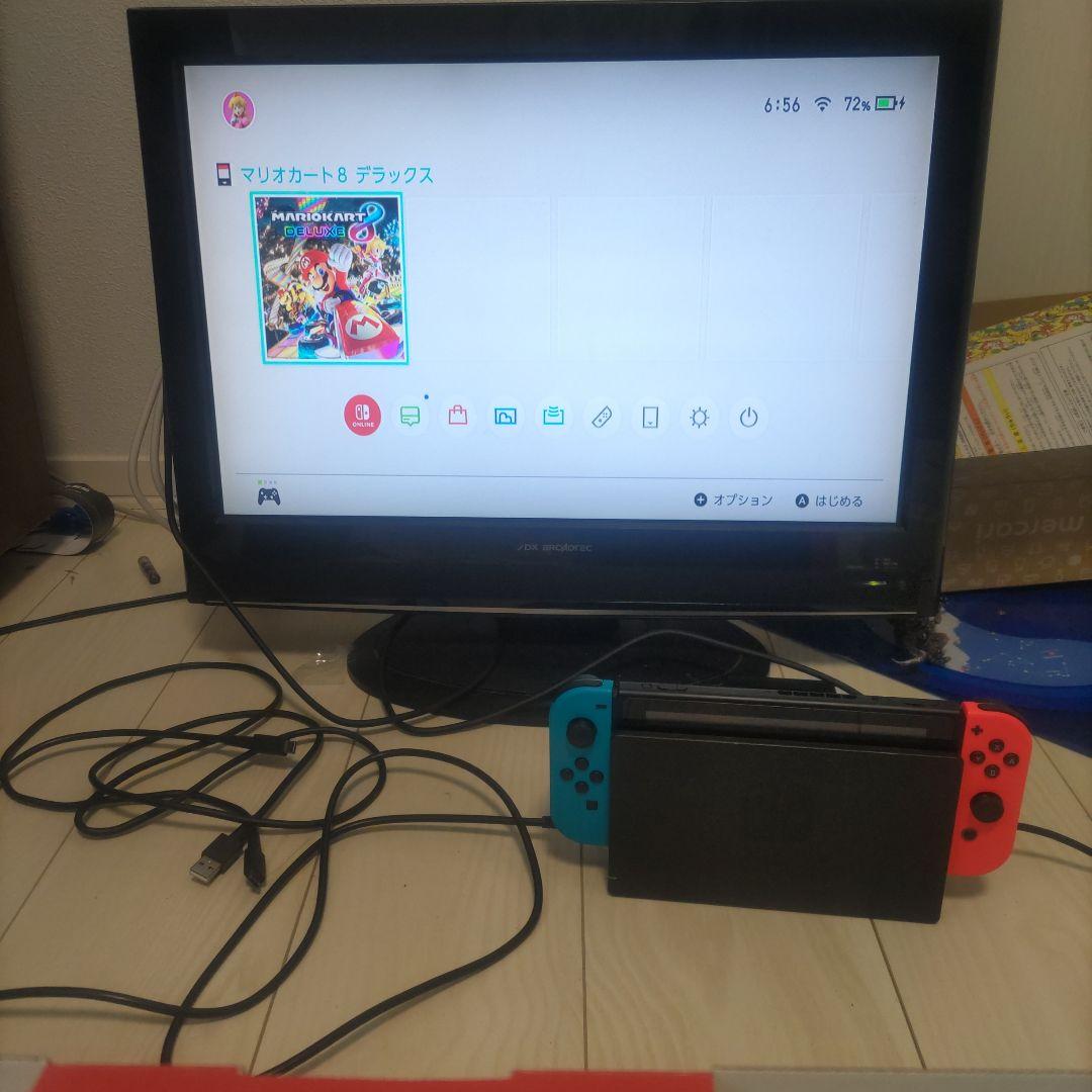 【美品】Nintendo Switch 本体 バッテリー強化型 SDカード