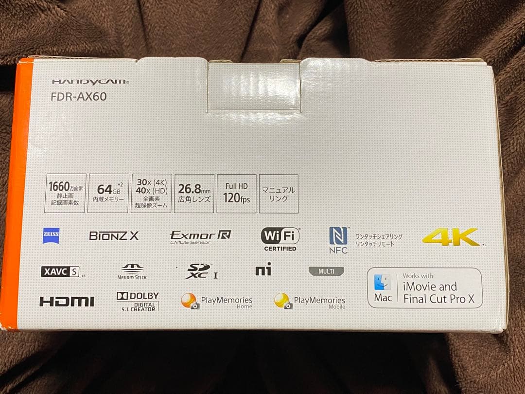 SONY 4K ハンディカム FDR-AX60