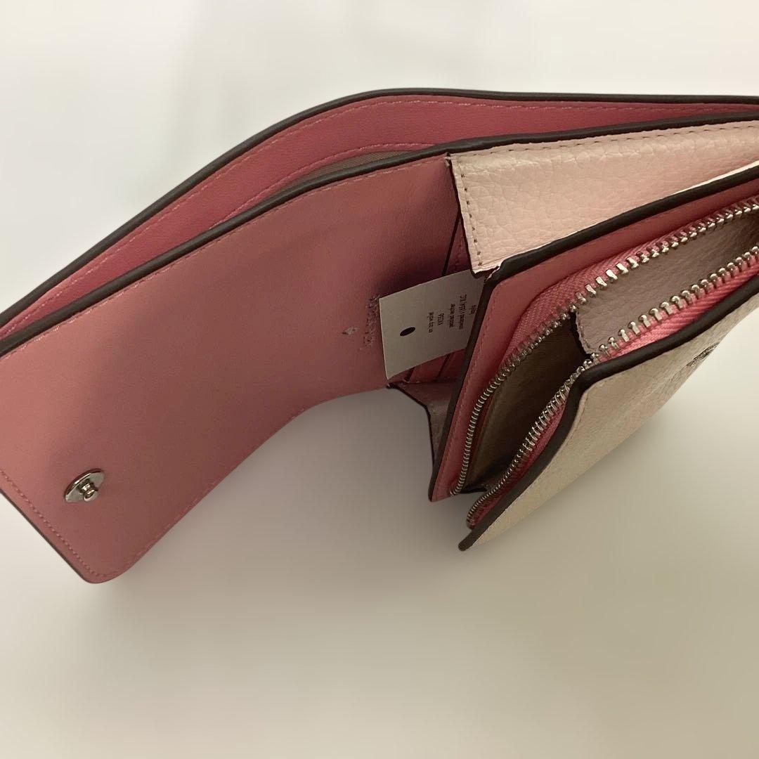Kate spade ピンク系　コンパクト　スモール財布　K104