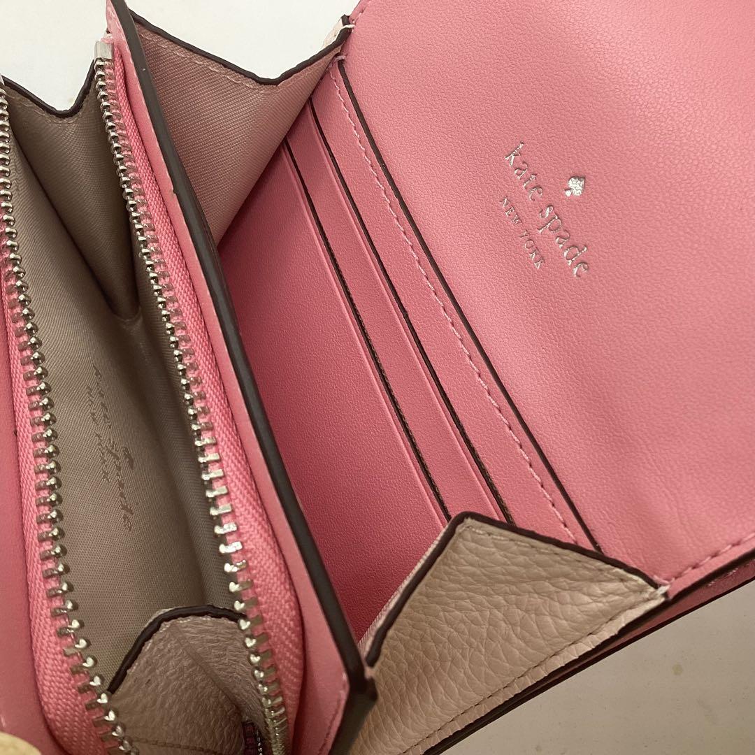 Kate spade ピンク系　コンパクト　スモール財布　K104