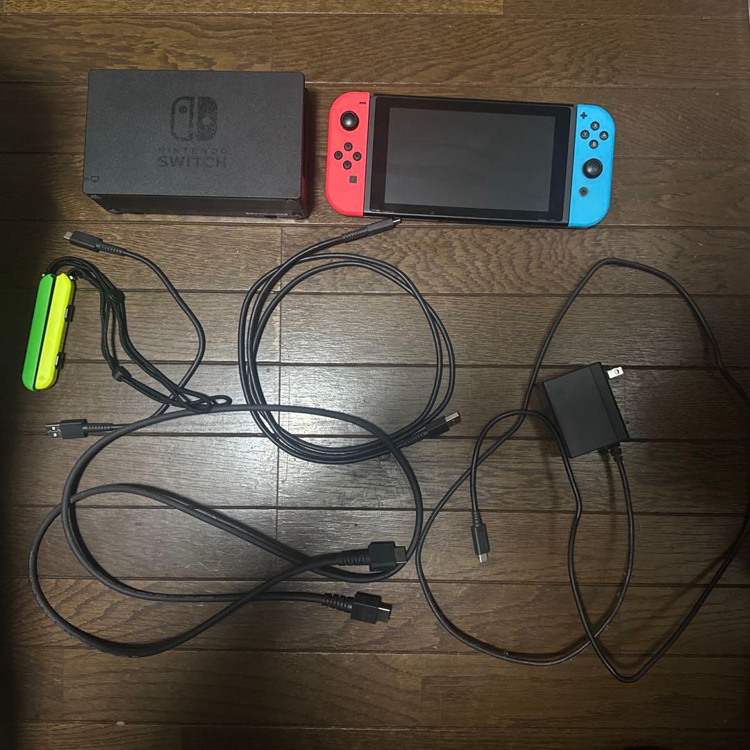 Nintendo Switch ネオンブルー/ネオンレッド 本体　箱無し
