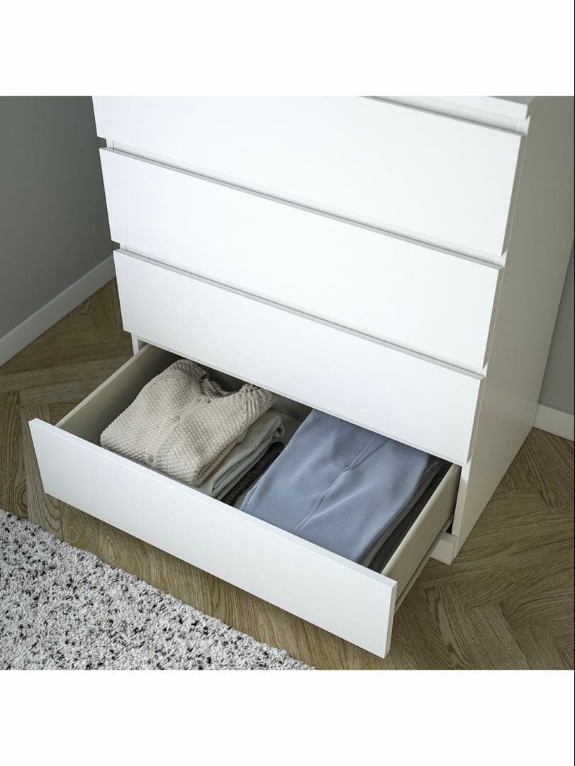 IKEA MALM イケア マルム チェスト ホワイト