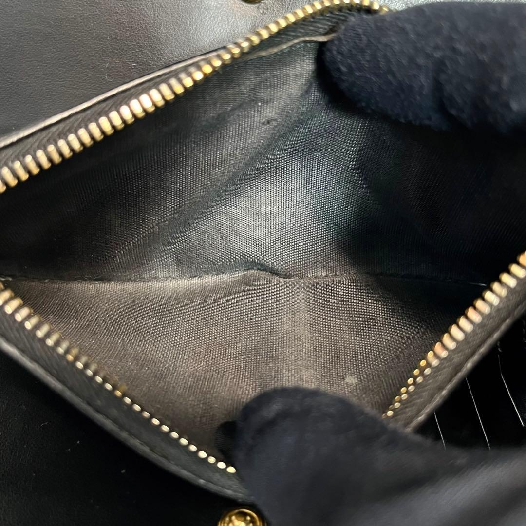 希少✨PRADA 長財布 ヴィッテロムーブ レザー ロゴ金具 ブラック