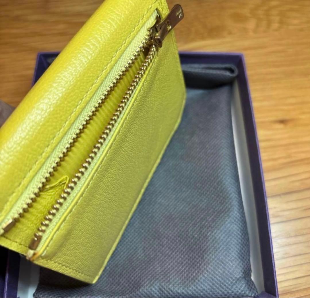 L'arcobaleno スマートカードウォレット　イエロー　yellow