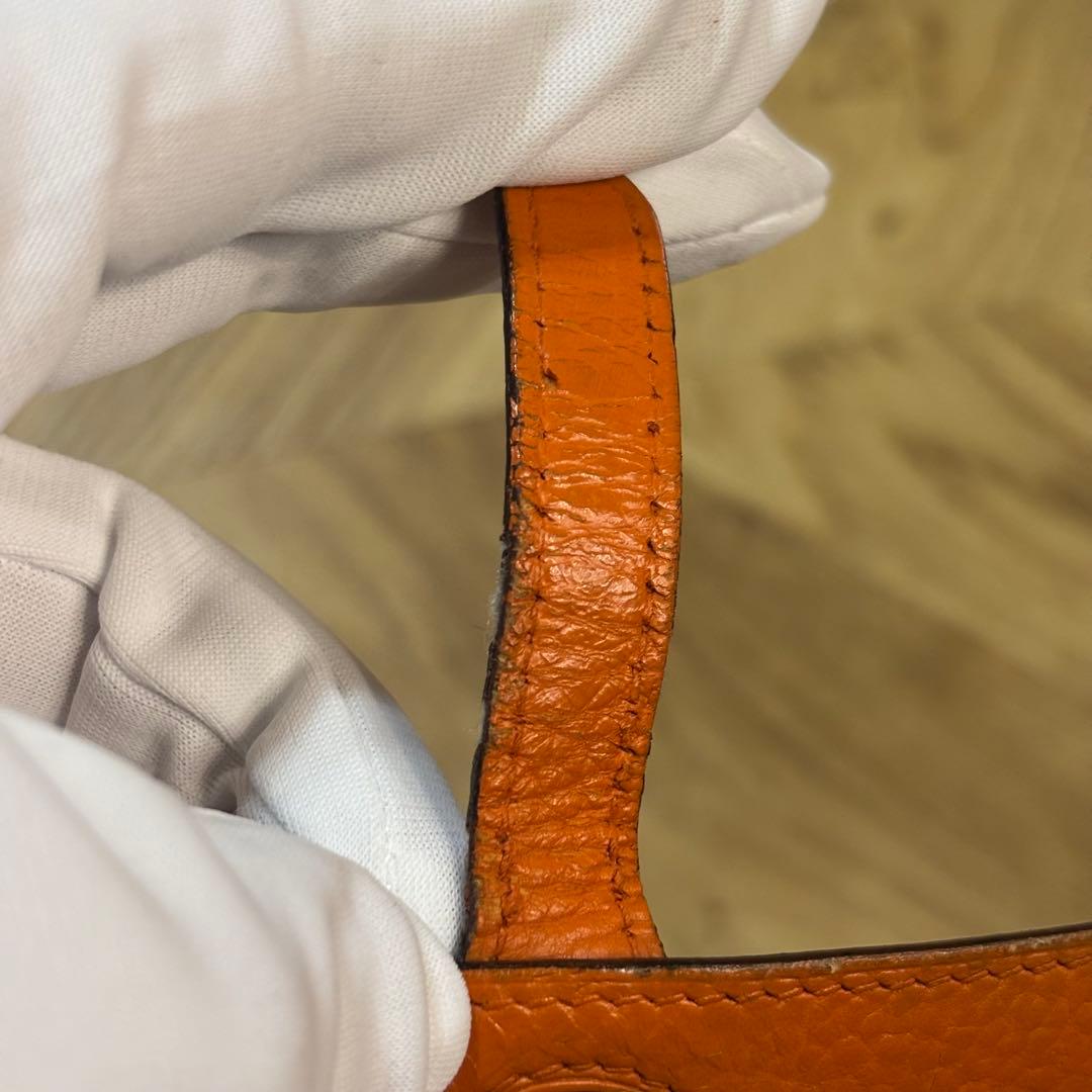 【並品】HERMES エルメス ドゴン コンパクトレザー 二つ折り財布 □J刻印