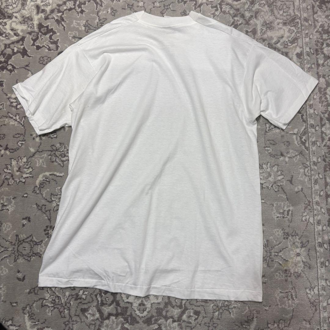 ⚫︎デッドストック 90sフルーツオブザルーム 無地 Tシャツ 00s 白 USA