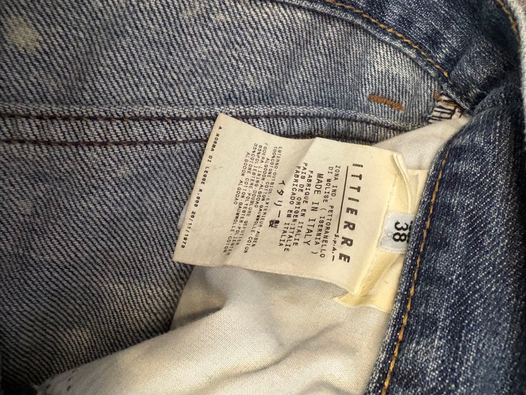 D&G ペイント加工 ストレートデニム