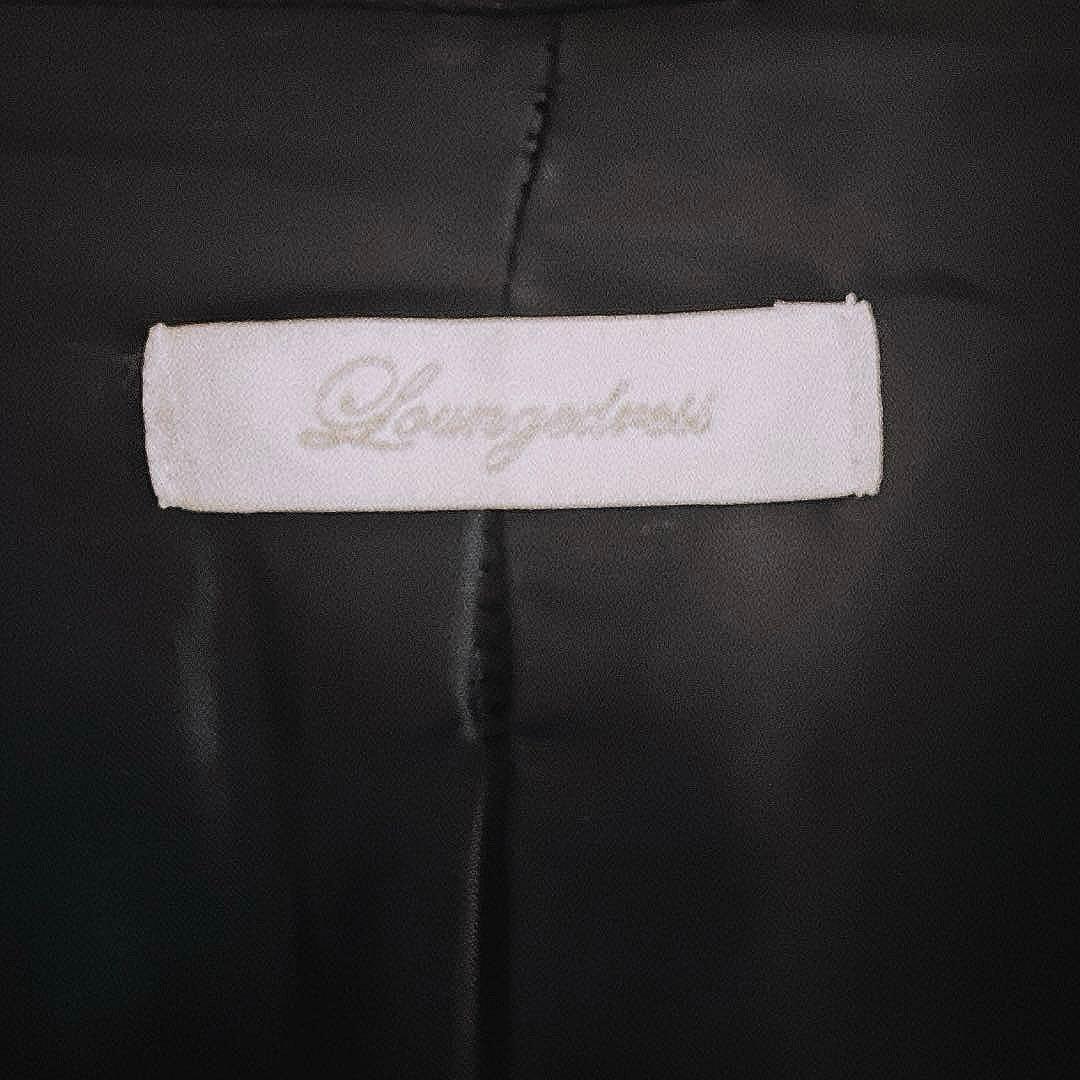 LOUNGEDRESS ジャージーノーカラーコート ¥31,900（ネイビー）