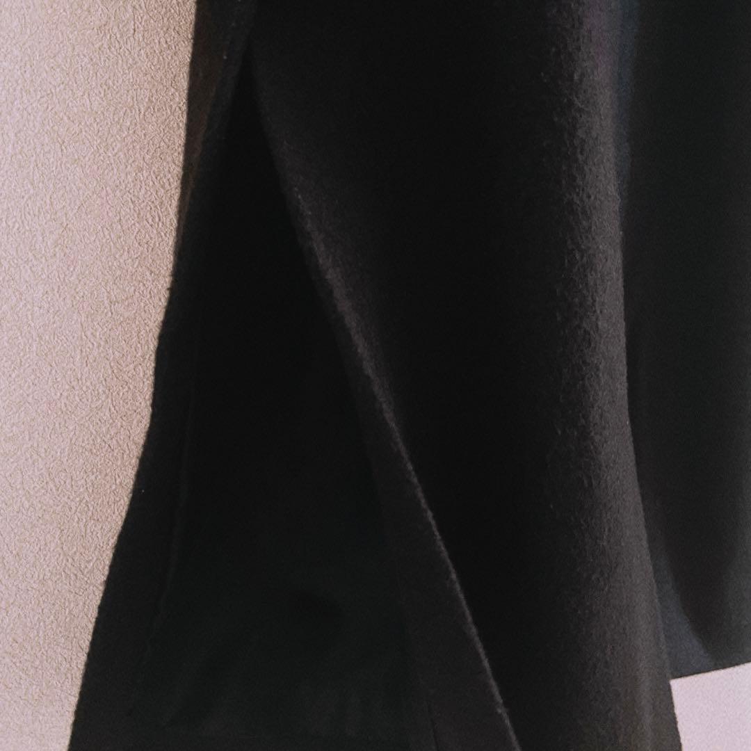 LOUNGEDRESS ジャージーノーカラーコート ¥31,900（ネイビー）