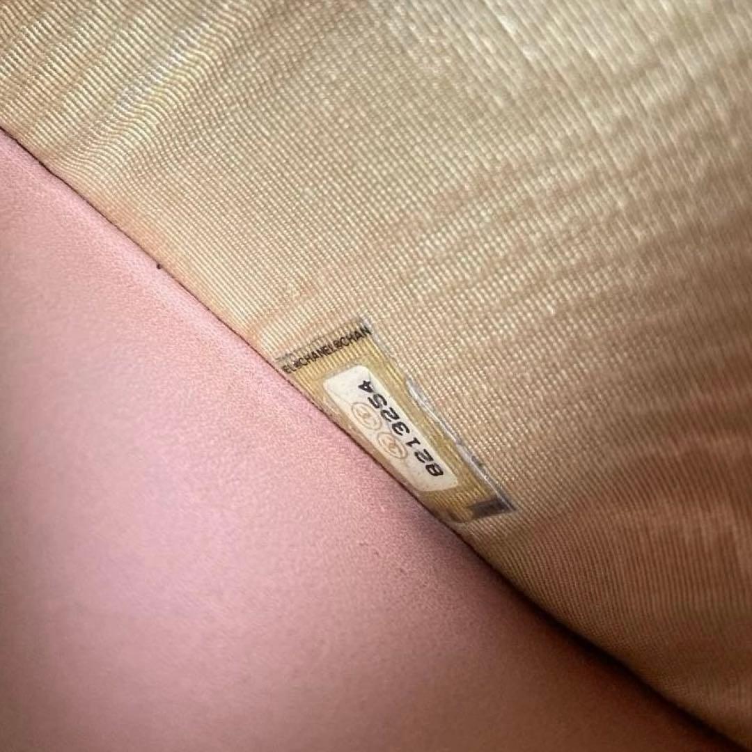 CHANEL 二つ折り財布★ココマーク.キャビアスキン.ピンク.Wホック.レザー