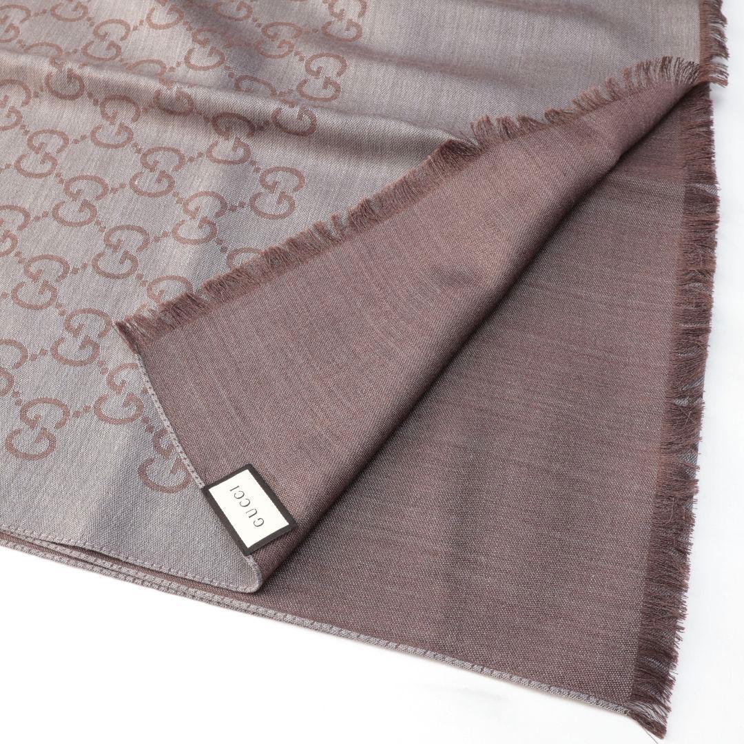 未使用 グッチ GUCCI 薄手ストール GGロゴ スカーフ マフラー