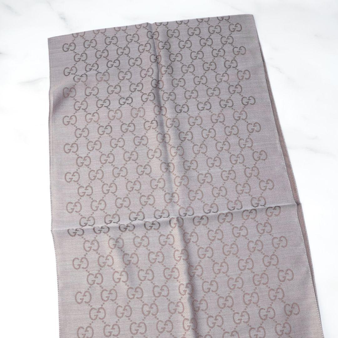 未使用 グッチ GUCCI 薄手ストール GGロゴ スカーフ マフラー