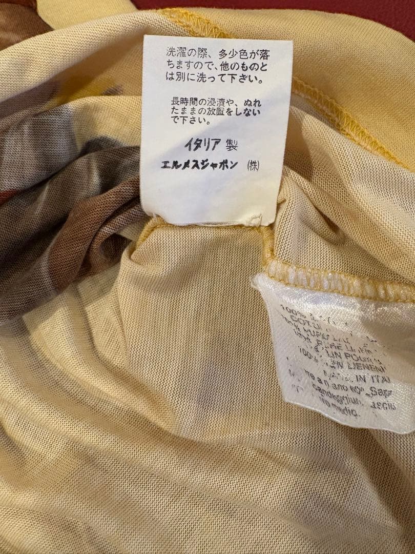 エルメス　馬柄ポロシャツ　綿100％ Sサイズ