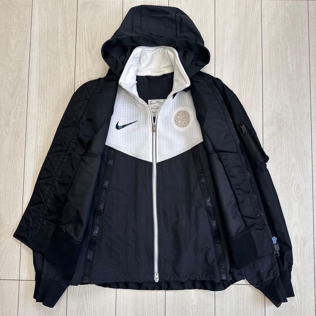 NIKE × sacai ドッキング ボンバー ジャケット メンズ レディース
