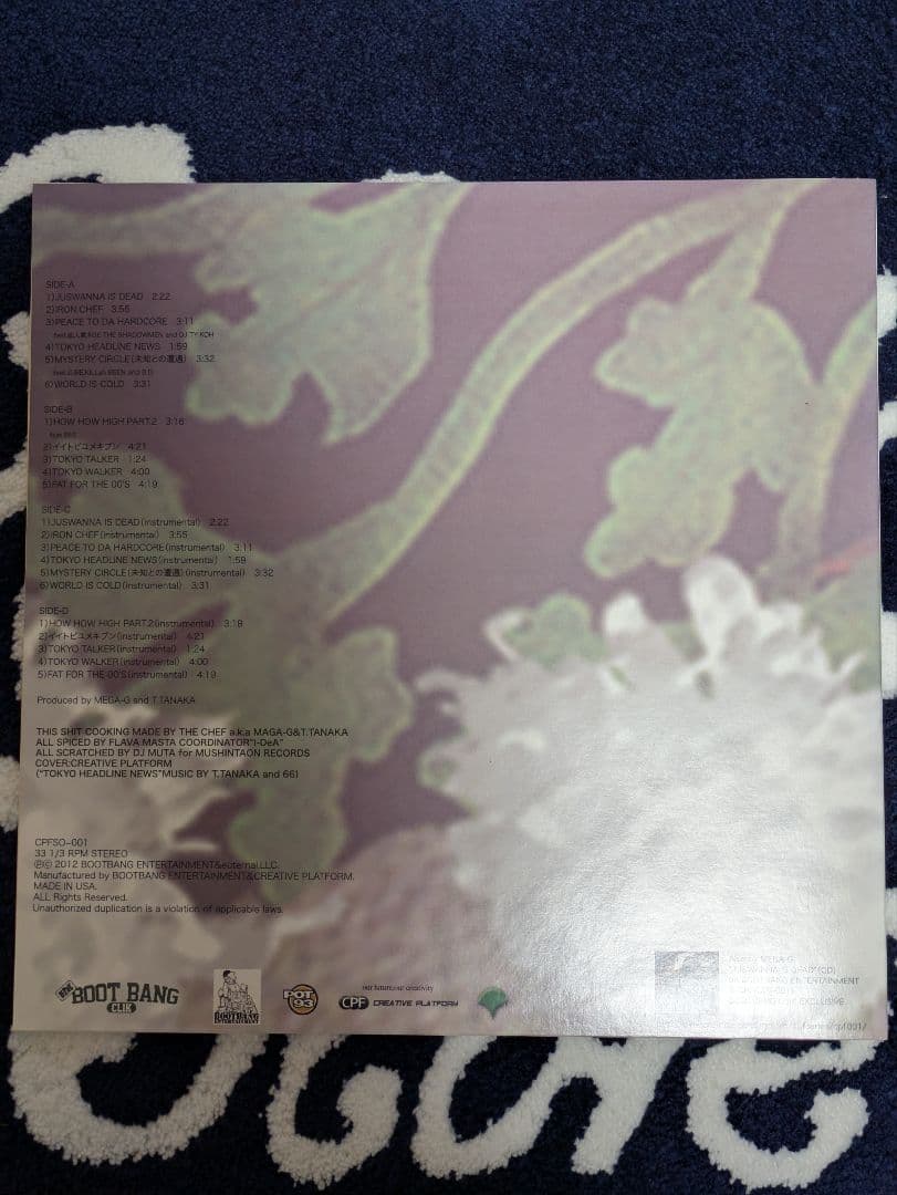 MEGA-G「JUSWANNA IS DEAD」LP レコード 仙人掌