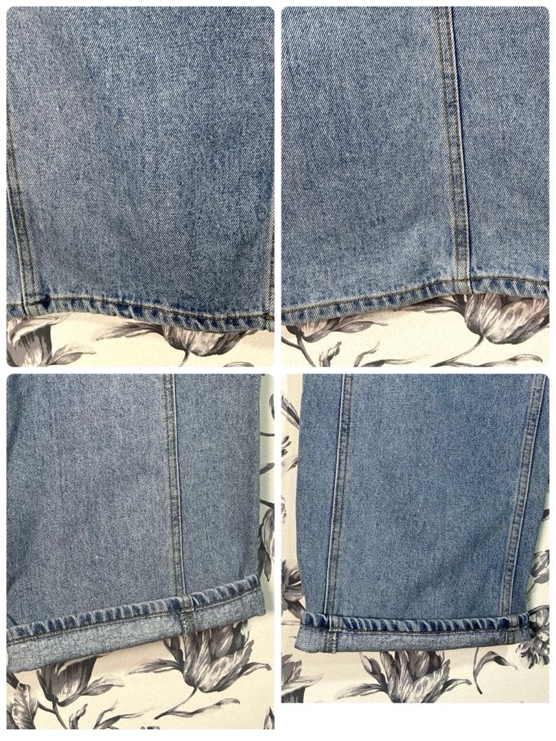 美品【canaljean】El mar シーム デニム パンツ ライトブルー