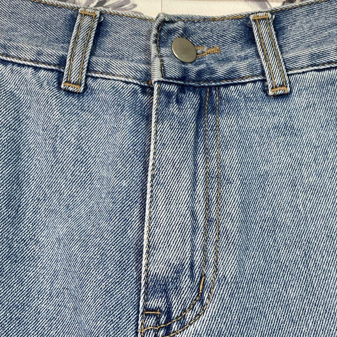美品【canaljean】El mar シーム デニム パンツ ライトブルー
