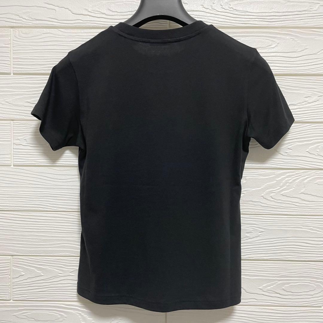 新品 MONCLER ラインストーン Tシャツ モンクレール ブラック 半袖