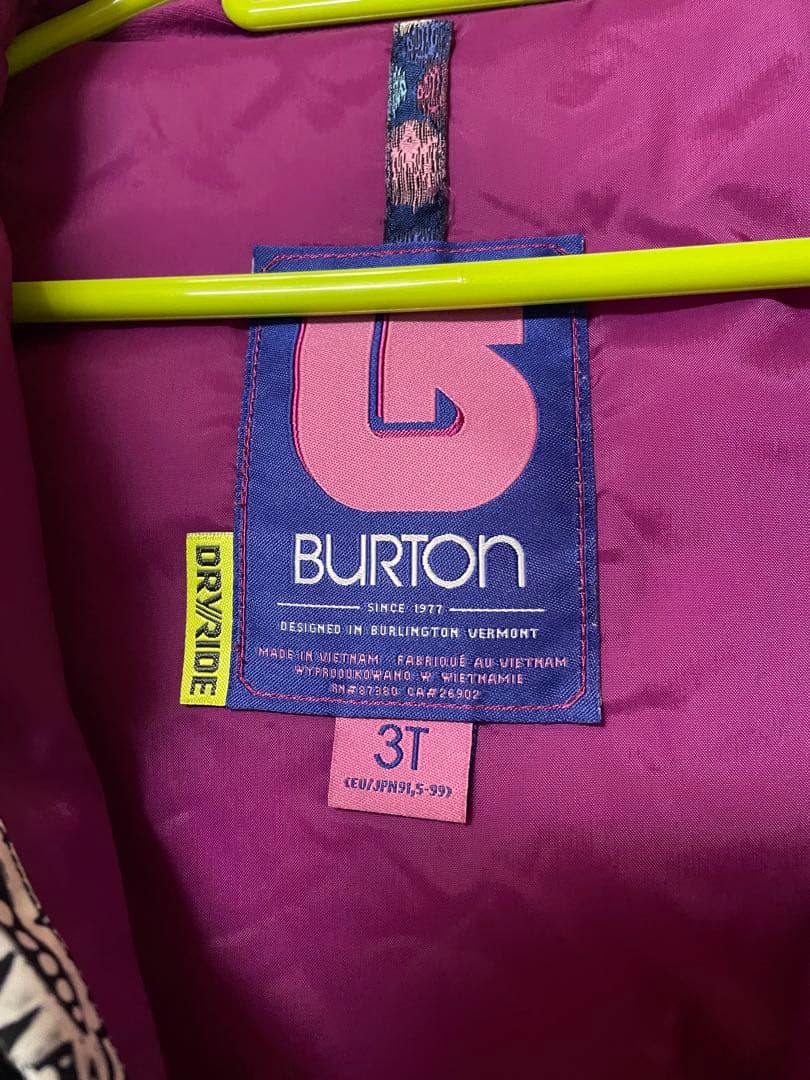 BURTON 子供用スノーボードウェア 3T