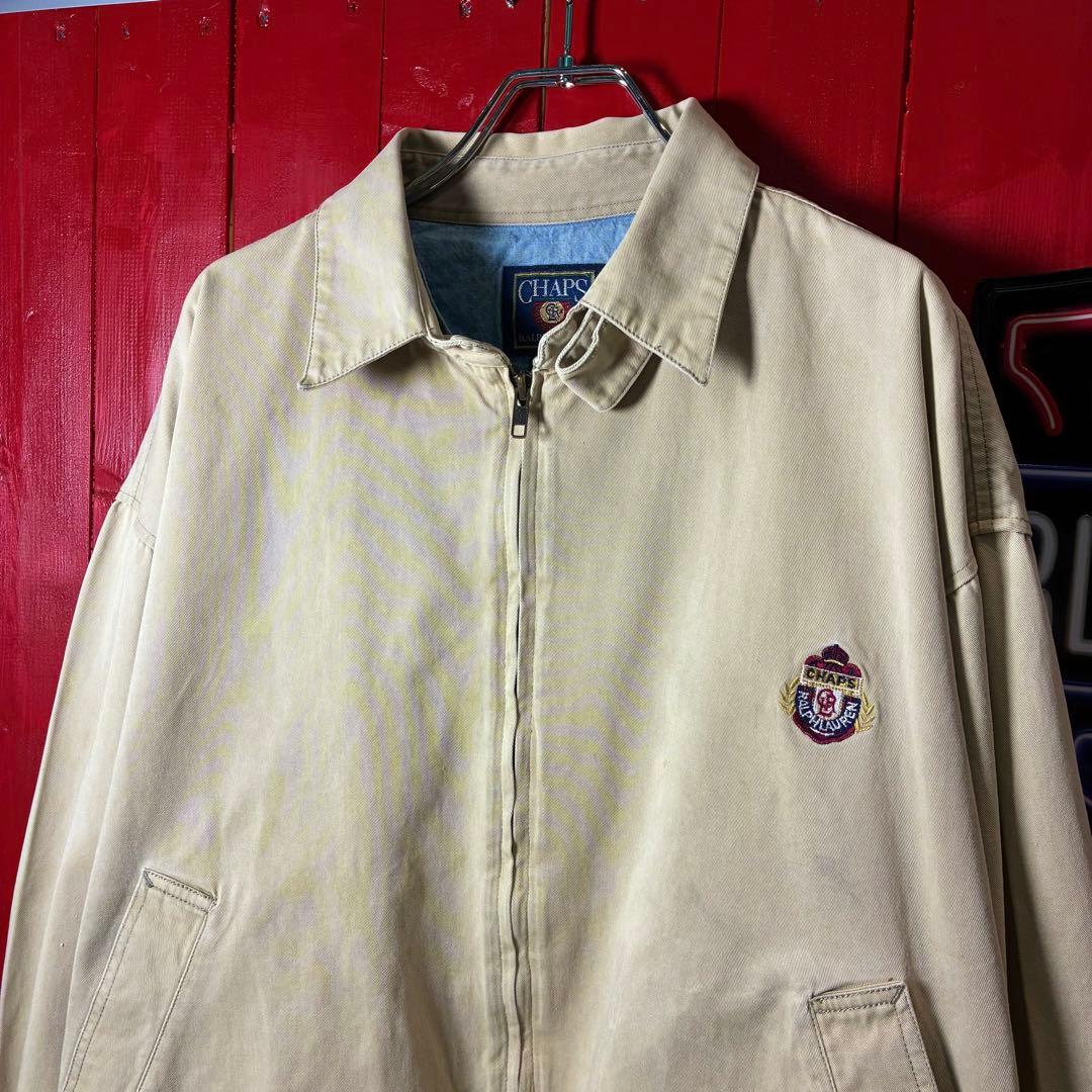 90s CHAPS RALPH LAUREN スウィングトップ　ベージュ