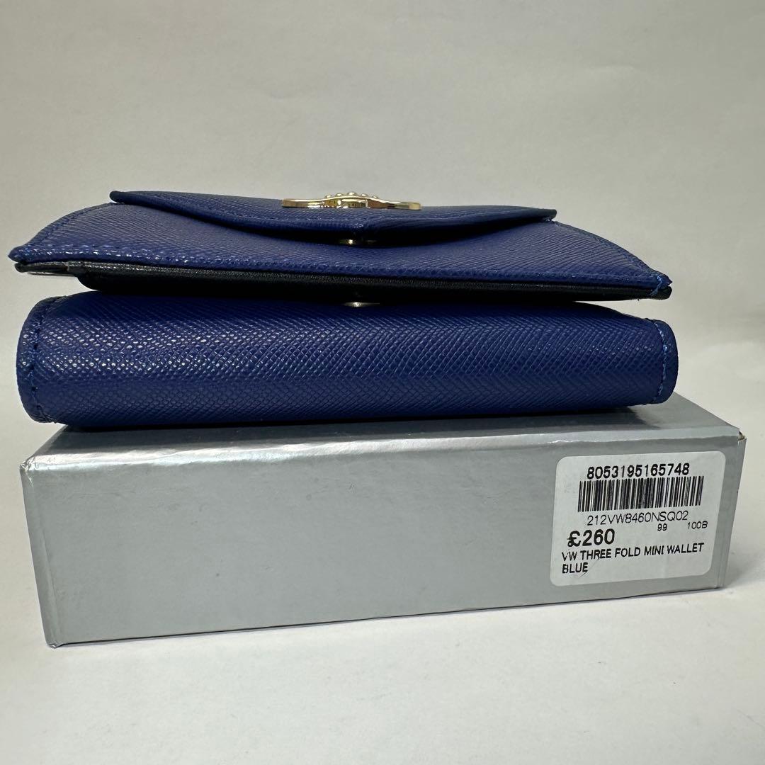 【新品・訳アリ】Vivienne Westwood 三つ折り財布 ブルー