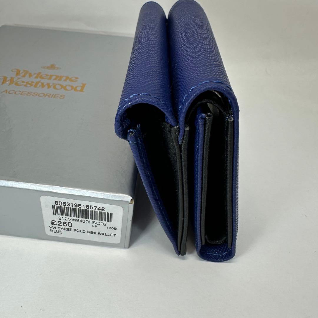【新品・訳アリ】Vivienne Westwood 三つ折り財布 ブルー