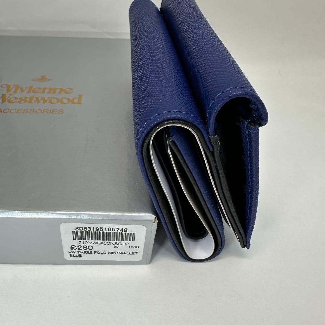 【新品・訳アリ】Vivienne Westwood 三つ折り財布 ブルー