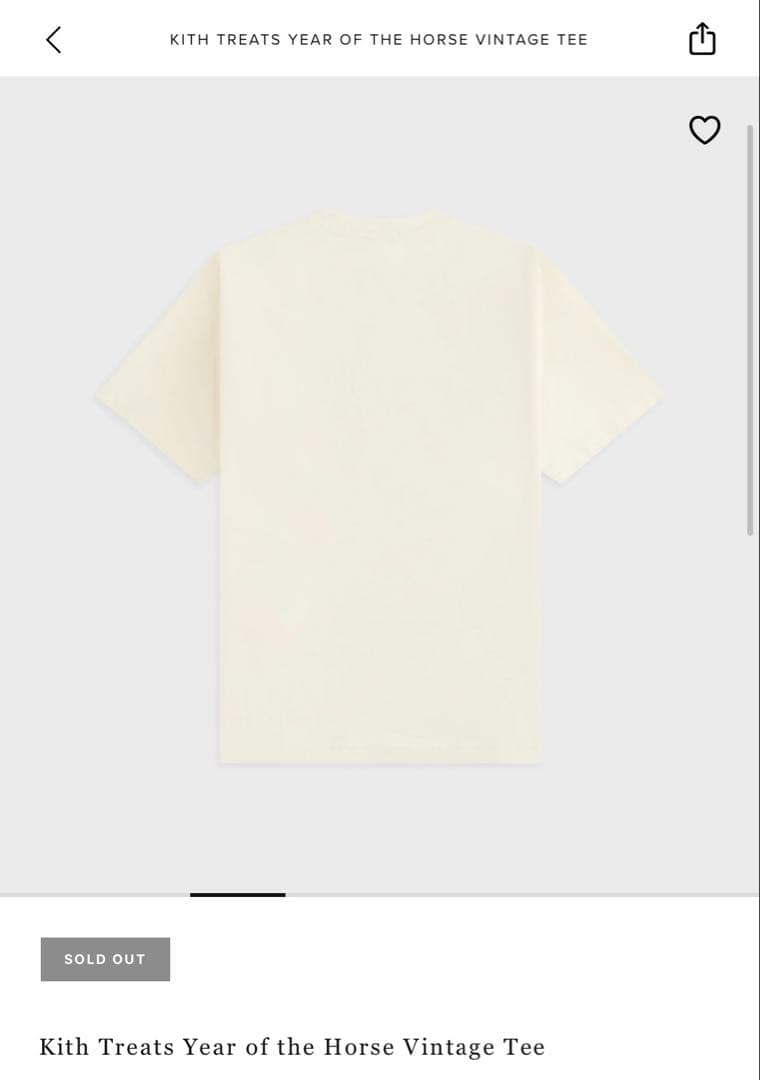 Kith Treats Year of the Horse Tee Lサイズ